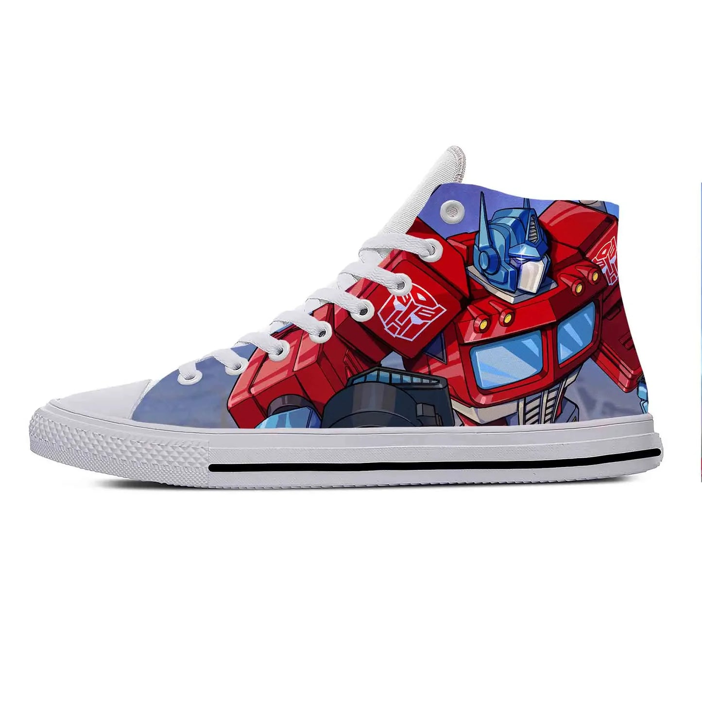 Baskets Montantes TransformersBlanc - PrimeRed