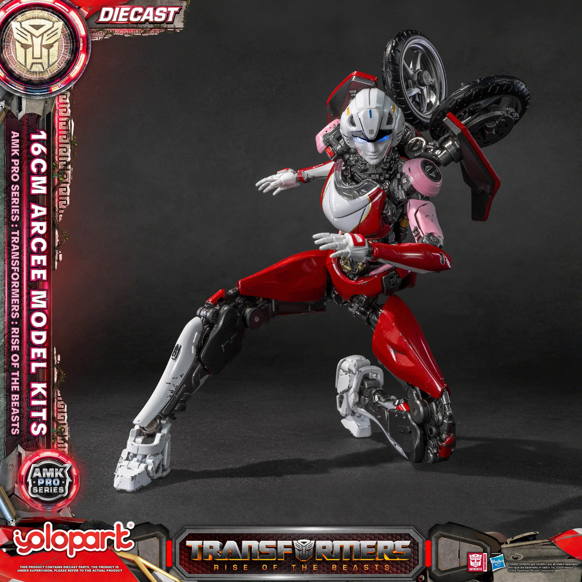 Transformers-Arcee-Figur, 16 cm – Rise of the Beasts AMK Pro Kit