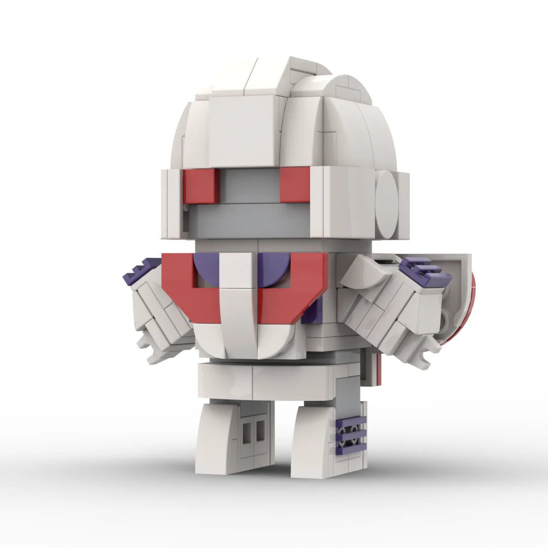 Transformers-Figur Astrotrain, IDW-Version, Chibi – Weiß-roter Triple Changer als Brick