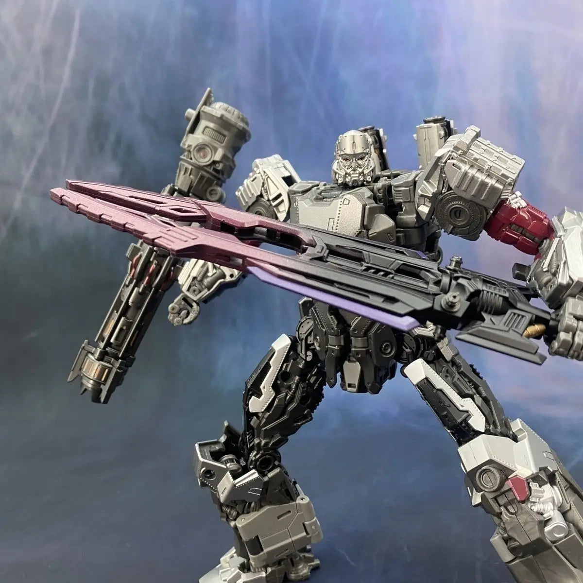 Transformers-4-in-1-Roboterspielzeug aus Metall – Nashorn- und Anführer-Set