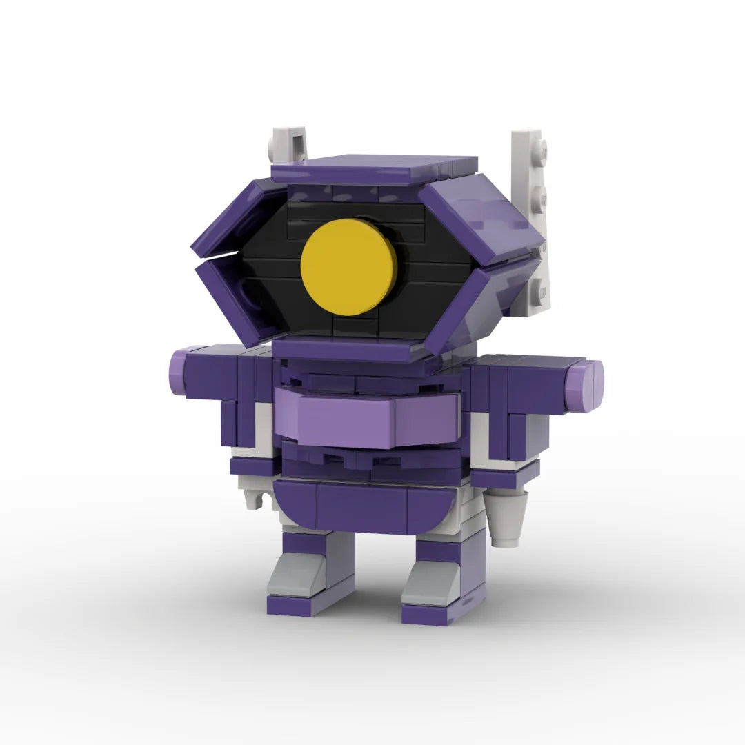 Transformers-Figur Shockwave One-Edition – violetter Brick-Bust mit einem Auge