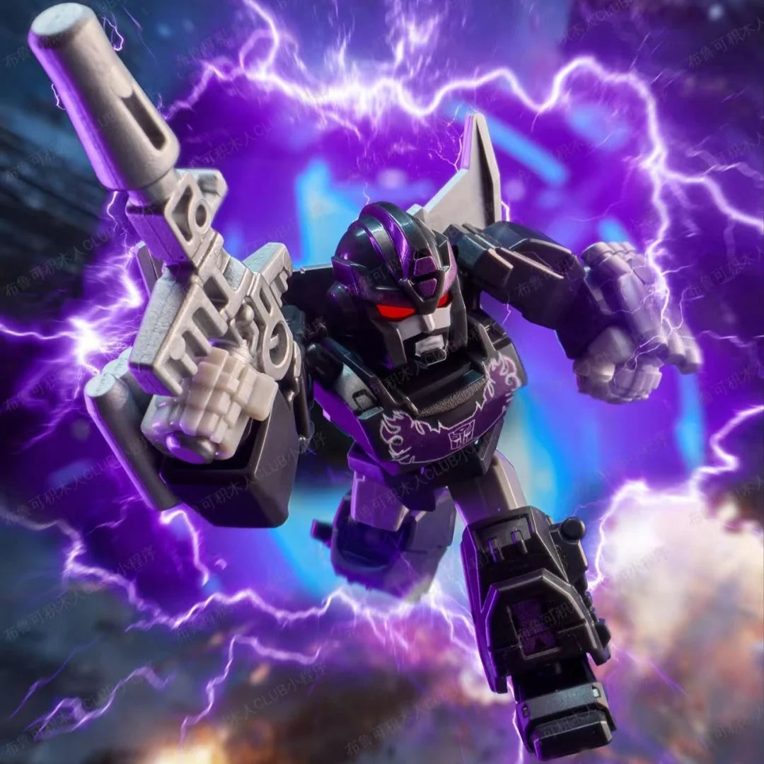 Transformers-Figur Rodimus Prime Mirror Blokees — Violetter Blitz im umgekehrten Universum