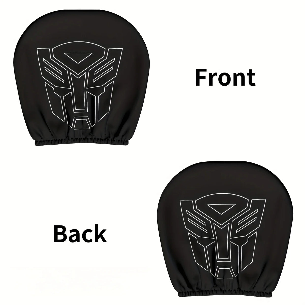 Transformers-Kopfstützenbezug mit Autobot — 2er-Set Sitzschutz fürs Auto