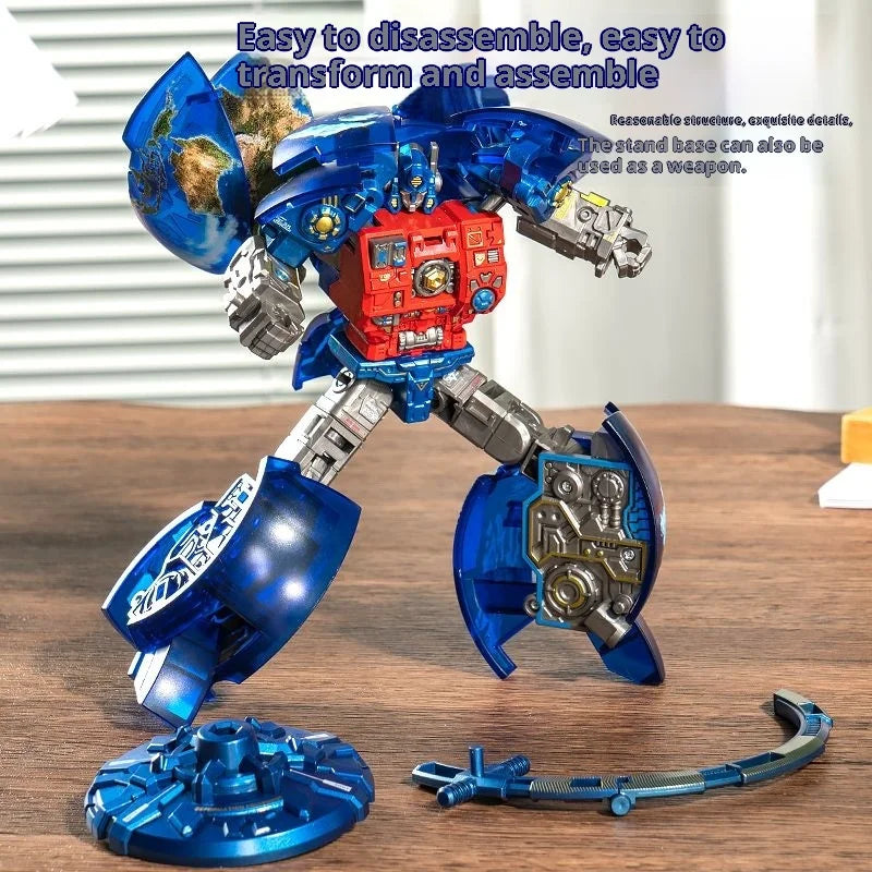 Transformers-Optimus-Prime-Globus-Spielzeug – verwandelbarer Roboter für Kinder