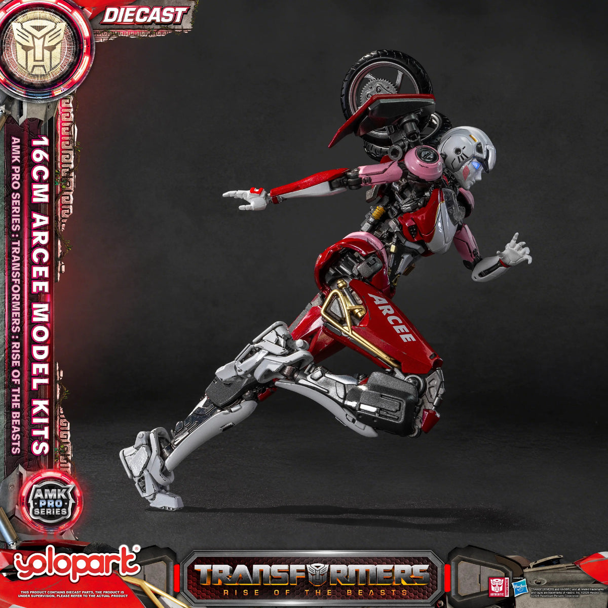 Transformers-Arcee-Figur, 16 cm – Rise of the Beasts AMK Pro Kit