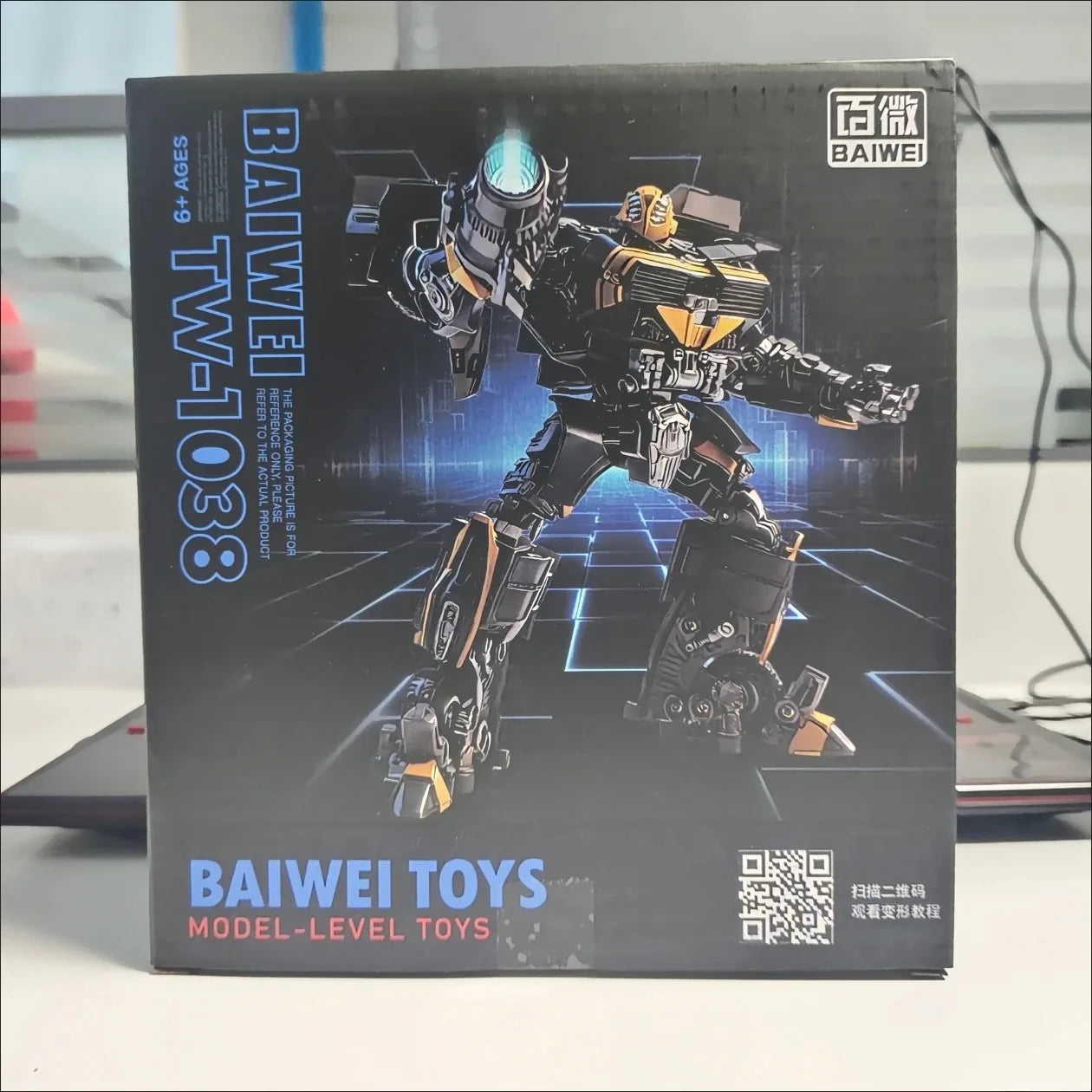 Transformers-Figur Bumblebee Black Bee TW1038 — Schwarze und orangefarbene Krieger-Edition