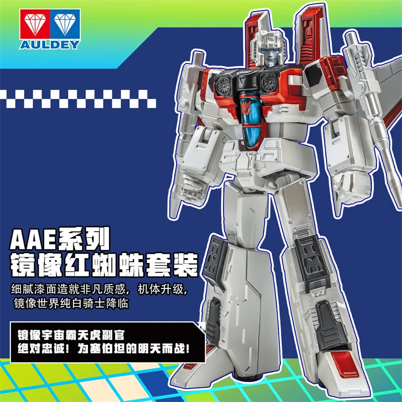 Transformers-Starscream-Shattered-Glass-Figur – gelenkiger Roboter, 16 cm