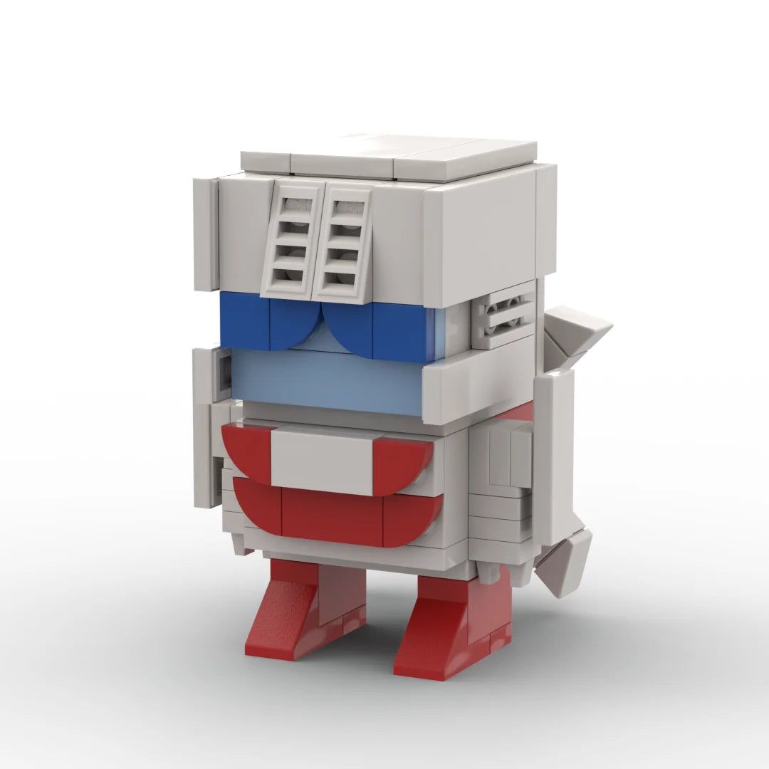 Transformers-Figur Blades – weiß-rot-blauer Brick-Protectobot-Hubschrauber