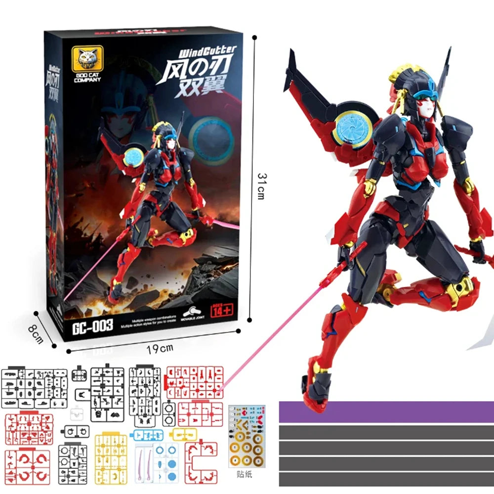 Transformers-Windblade-Figur, 30 cm – gelenkiger weiblicher Autobot-Roboter