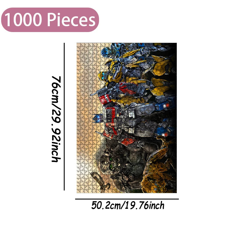 Transformers-Puzzle mit Optimus Prime aus Holz – 1000 Teile