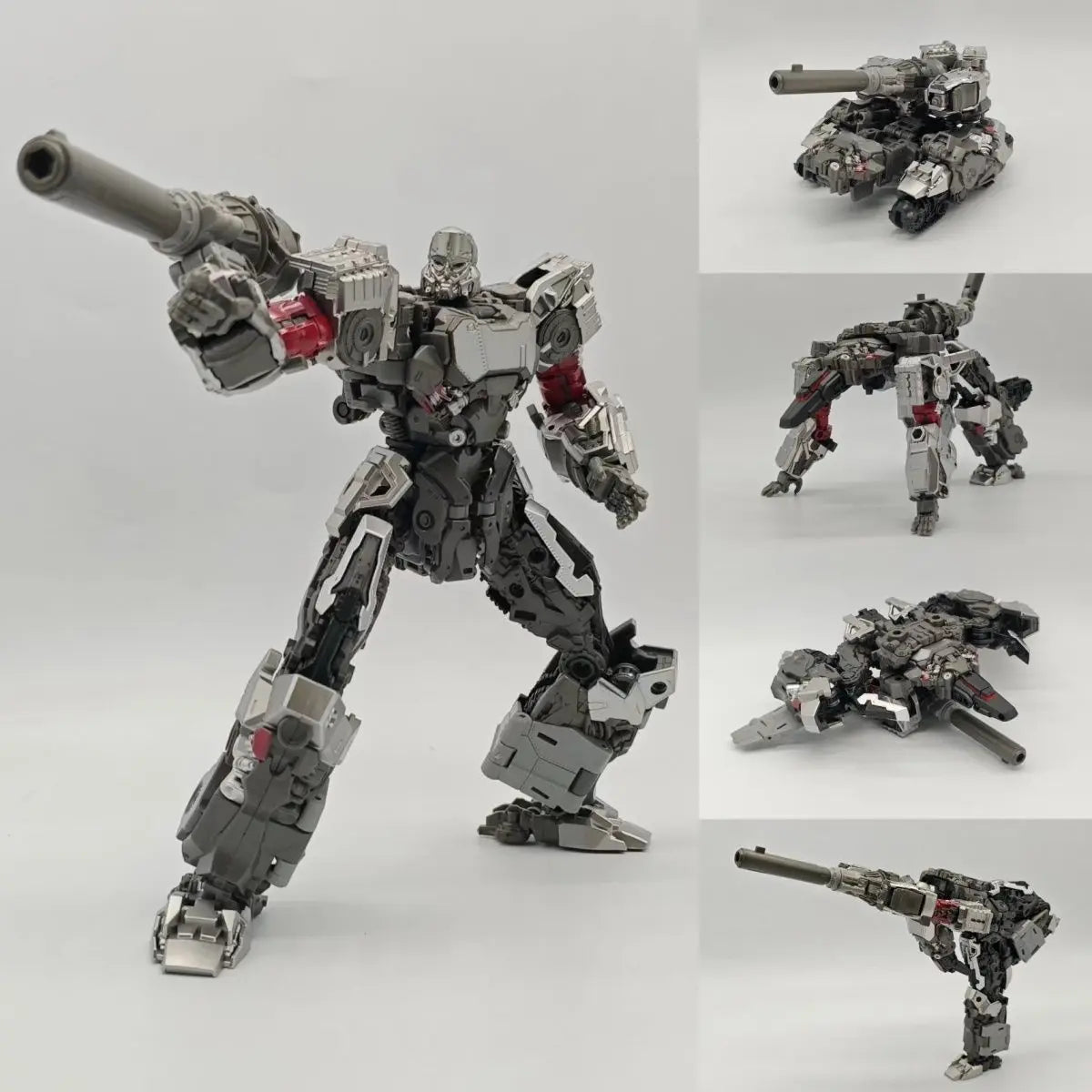 Transformers-4-in-1-Roboterspielzeug aus Metall – Nashorn- und Anführer-Set