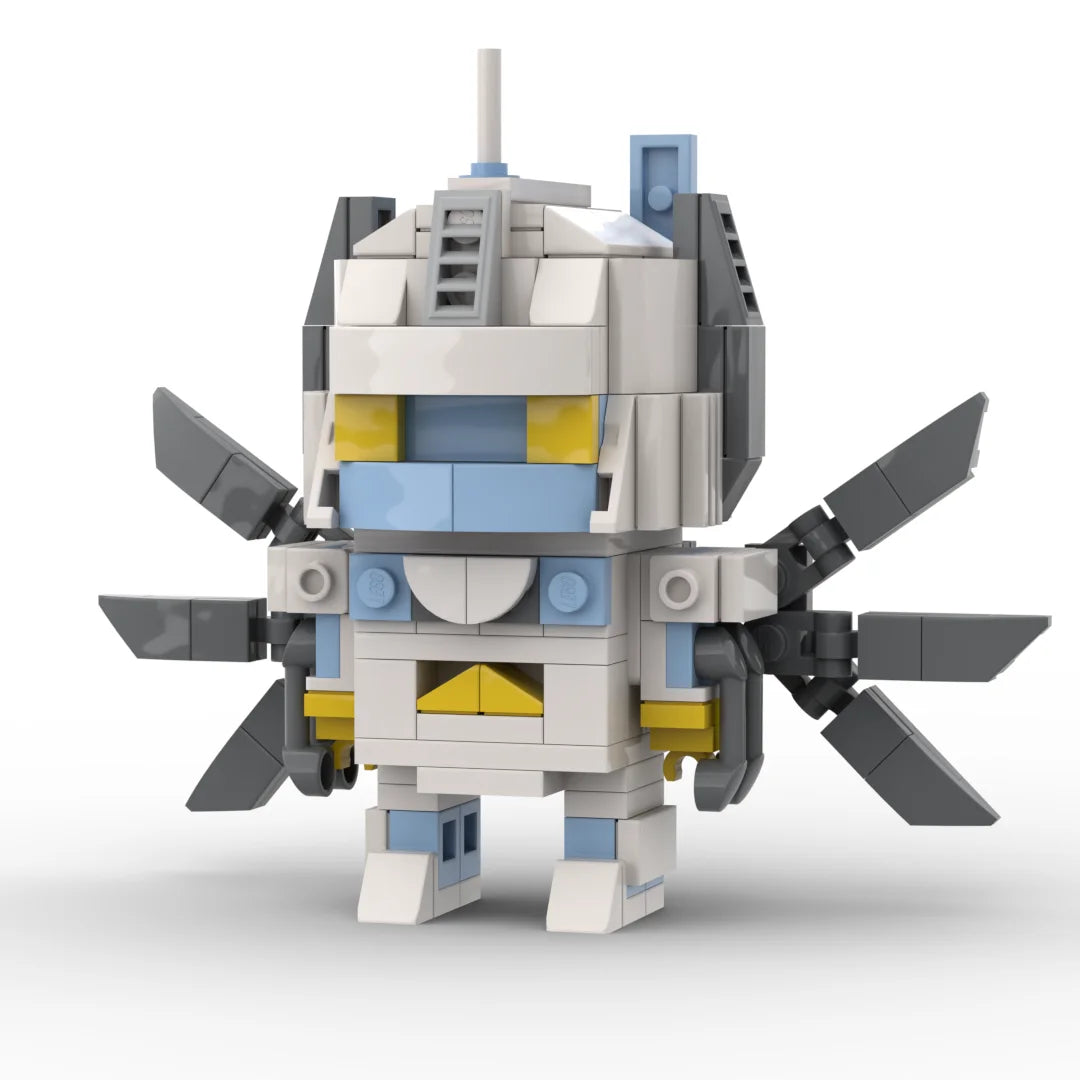 Transformers-Figur Nova Prime IDW-Version – weißer Brick mit Flügelklingen, ehemaliger Prime