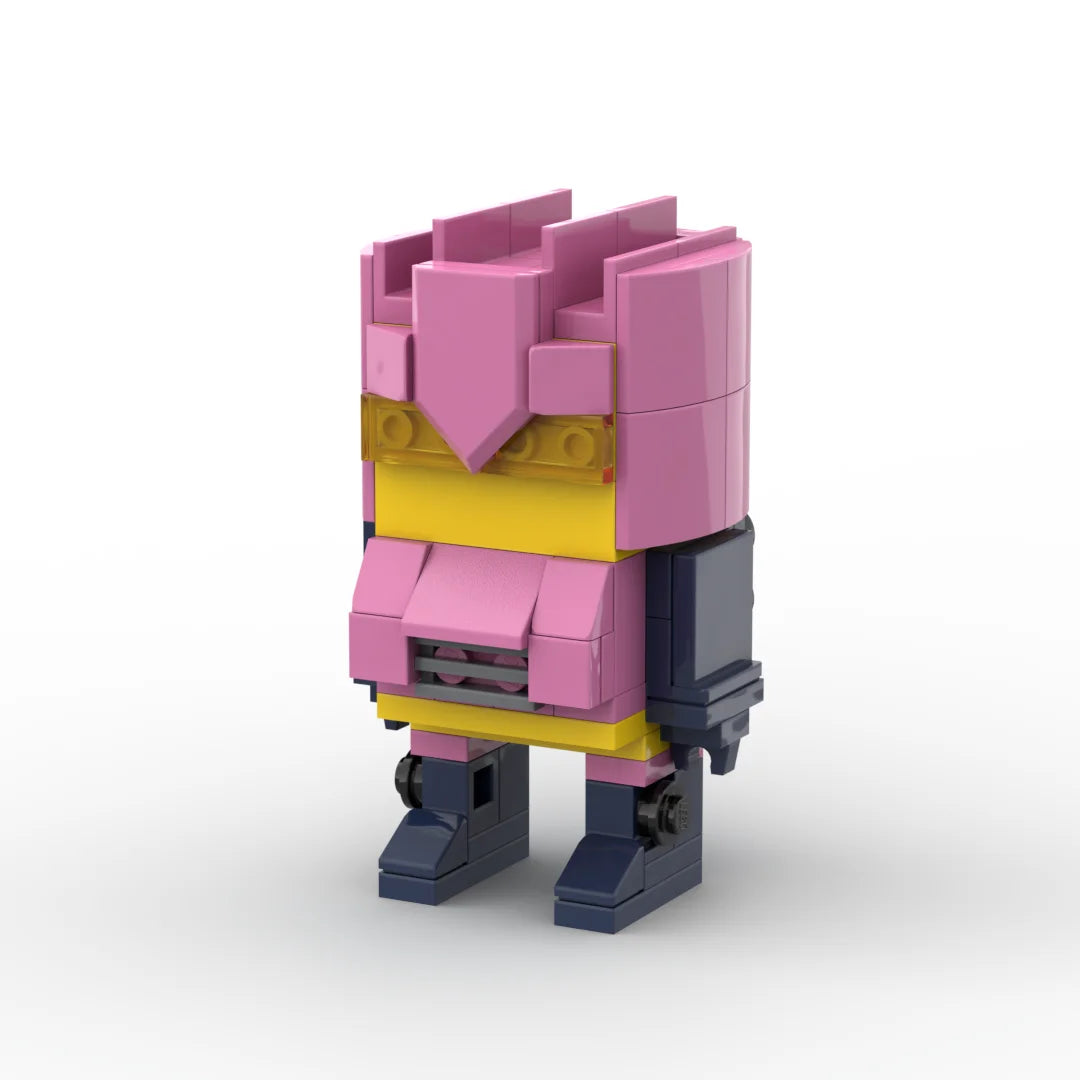 Transformers-Figur Barricade in ungewöhnlichem Rosa – Decepticon-Brick in unerwarteter Farbgebung