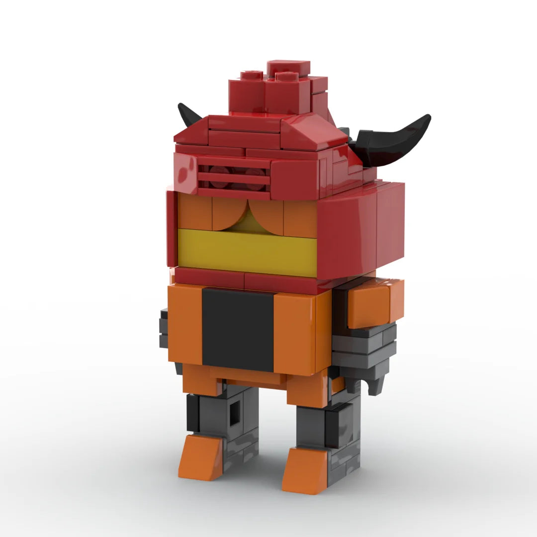 Transformers-Figur Tantrum – roter und brauner Brick, Predacon-Stier