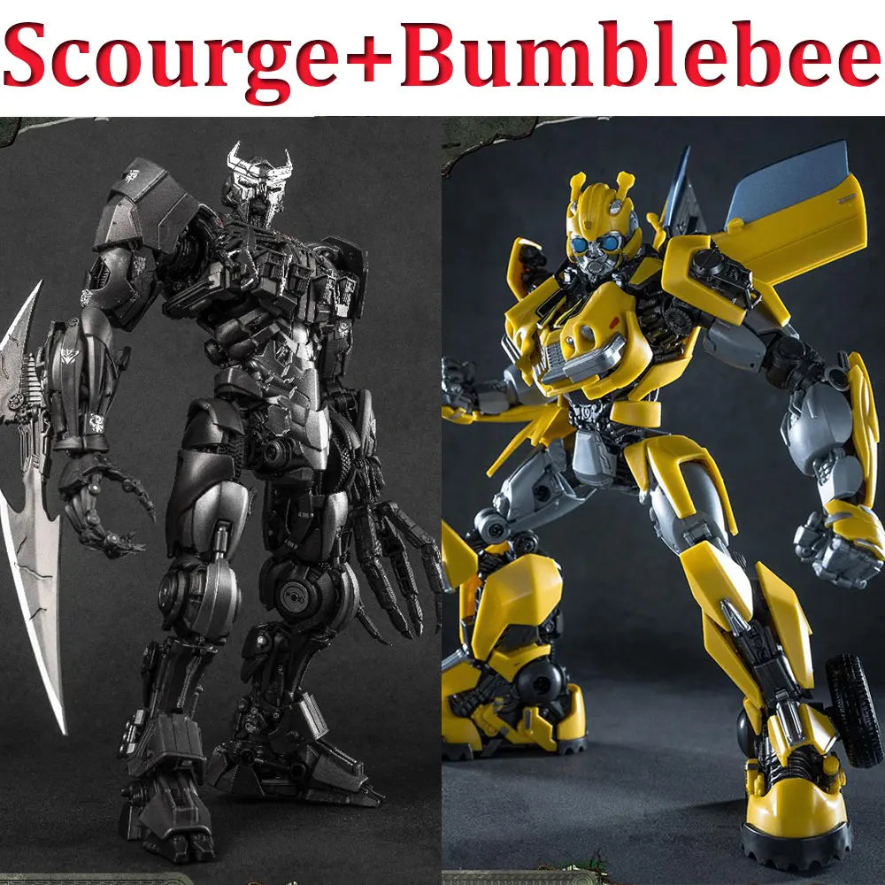 Transformers-Figuren-Duo Scourge & Bumblebee – Yolopark-AMK-Modellbausatz-Edition