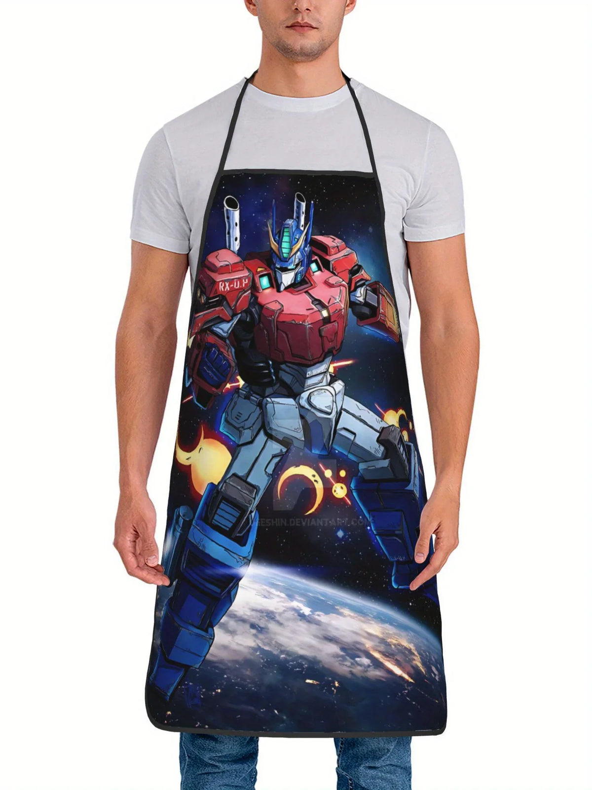 Transformers-Schürze – Optimus in Space