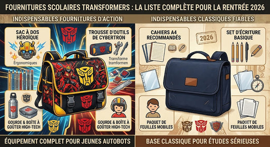 Fournitures scolaires Transformers : la liste complète pour la rentrée 2026