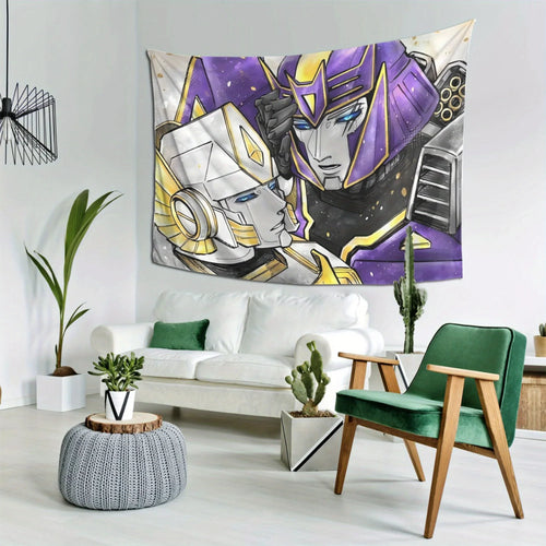 Drapeau Transformers - Megatron & White
