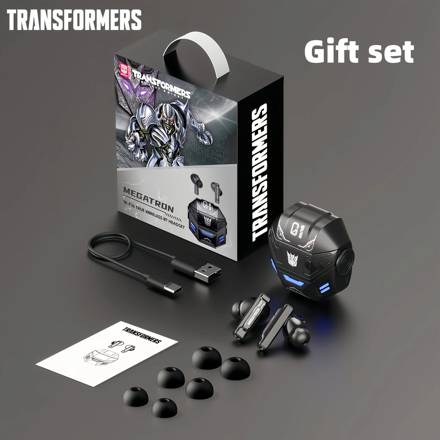Ecouteurs Transformers - Format Boîtier
