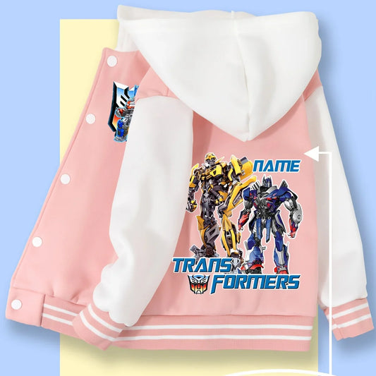 Veste Duo Transformers - Rose & Blanc