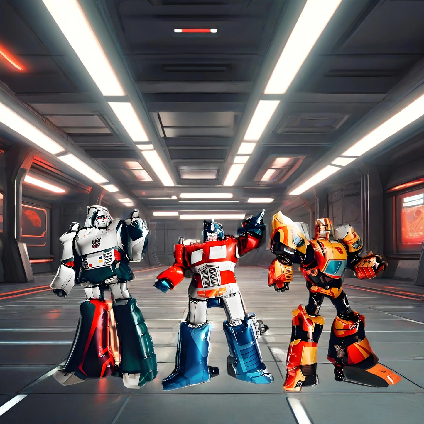 Lot Ballons Trio Transformers