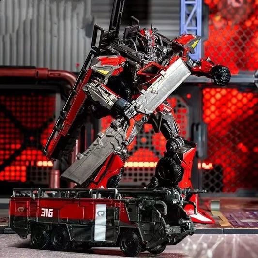 Figurine Transformers Sentinel Prime — Camion de Pompier Transformable