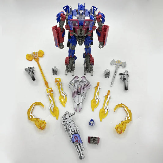 Transformers-Figur Optimus Prime – TW1022-Replik mit vollständigem Set aus Waffen und Masken