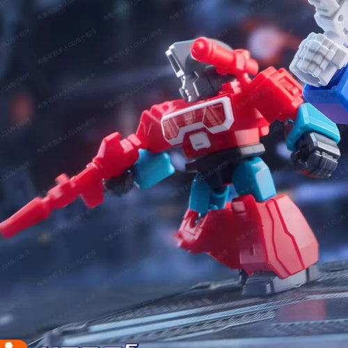 Transformers-Figur Perceptor Blokees Defender – rosafarbener Brick, Wissenschaftler mit Fernrohr