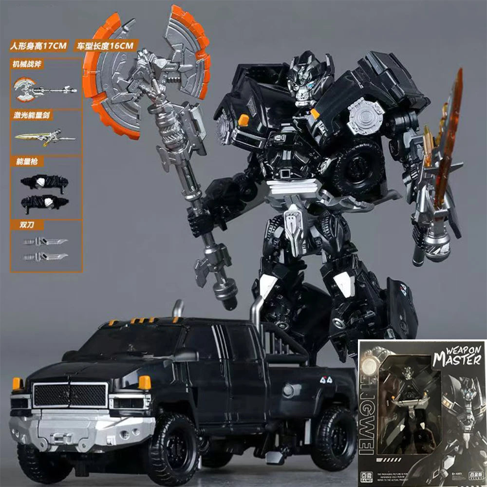 Transformers-Ironhide-Figur TW-1026 — Dunkle Legierung im Experten-Robotermodus