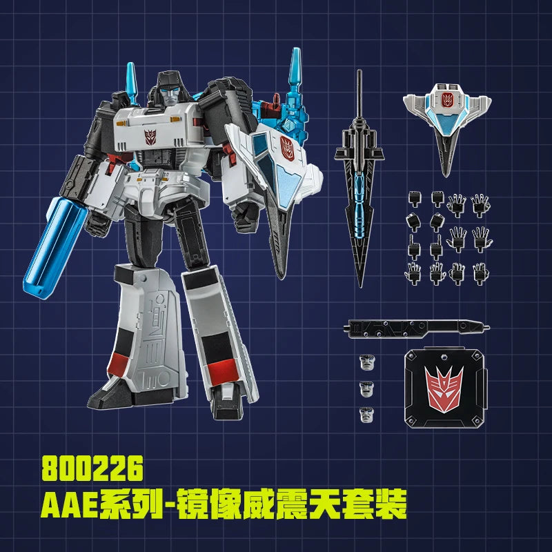 Transformers-Figur Megatron Chromene Spiegelausgabe — Alpha Action Elite Collector