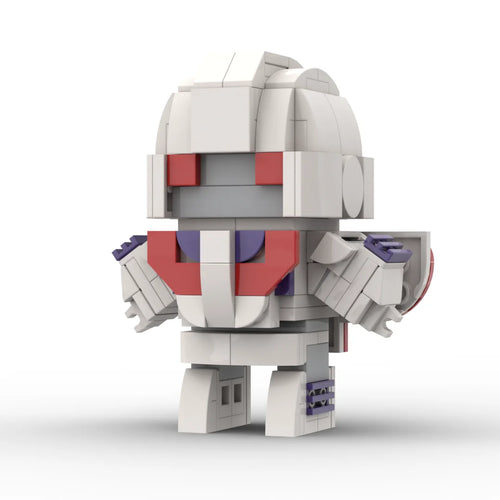 Transformers-Figur Astrotrain, IDW-Version, Chibi – Weiß-roter Triple Changer als Brick