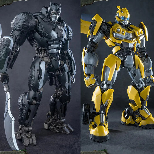 Transformers-Figuren-Duo Scourge & Bumblebee – AMK-Modellbausatz „Aufstieg der Bestien“