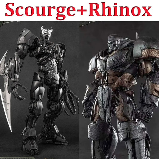 Transformers-Figuren-Duo Scourge & Rhinox – AMK-Raubtierduell
