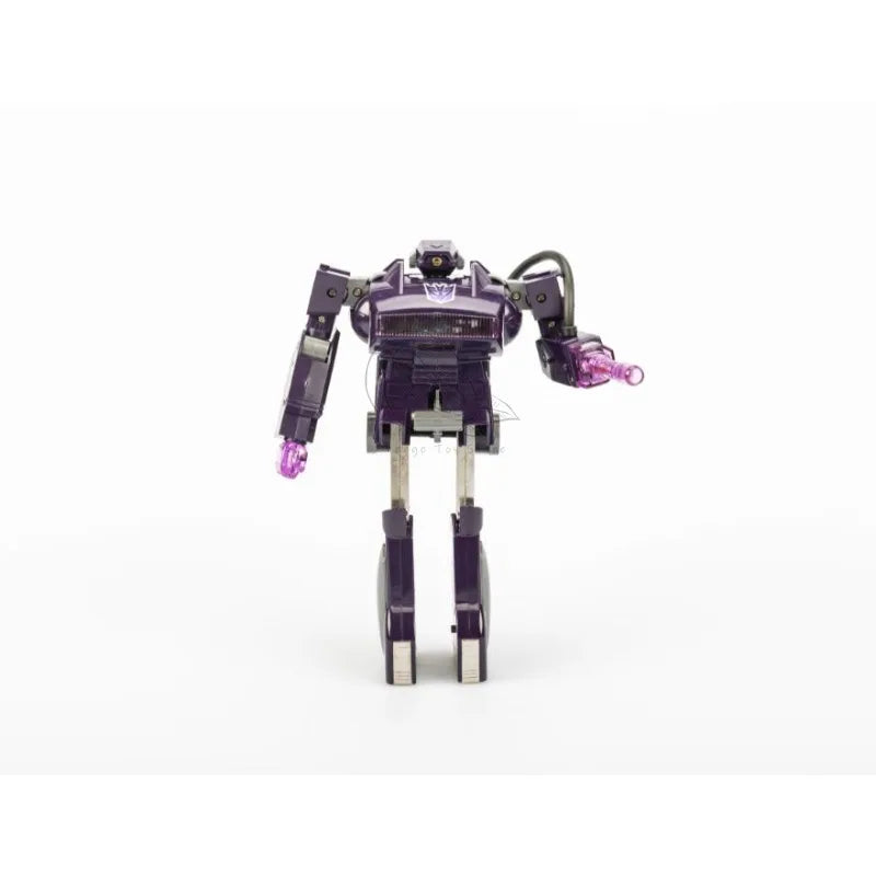 Transformers-Shockwave-Figur G1 84–86 — Neuauflage mit integriertem Gewehr und vollständiger Verpackung