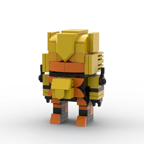Transformers-Figur Razorclaw Chibi – Kompakter goldener Brick in Form eines Raubtierlöwen