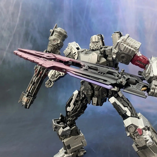 Jouet Transformers 4-en-1 Robot Alloy — Set Rhinocéros & Leader