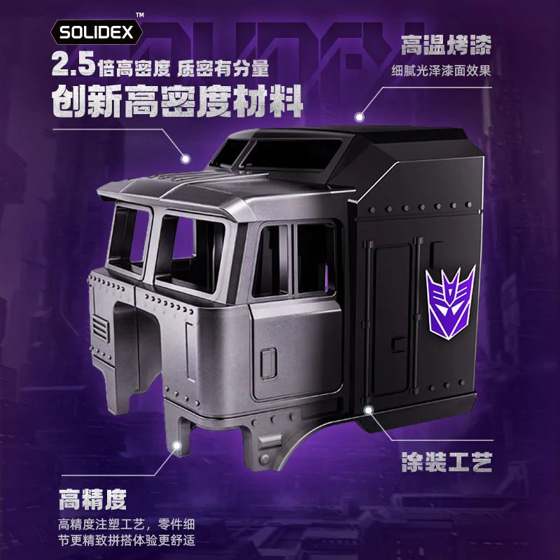 Transformers Motormaster Figur im dunklen Konvoi – Violette Fahrerkabine, CT02 Stunticon-Edition