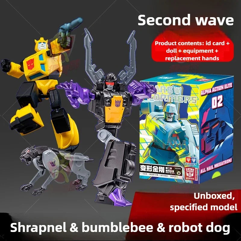Transformers-Figur-Trio Shrapnel, Bumblebee & Ravage — Autobot-Decepticon-Allianz AAE