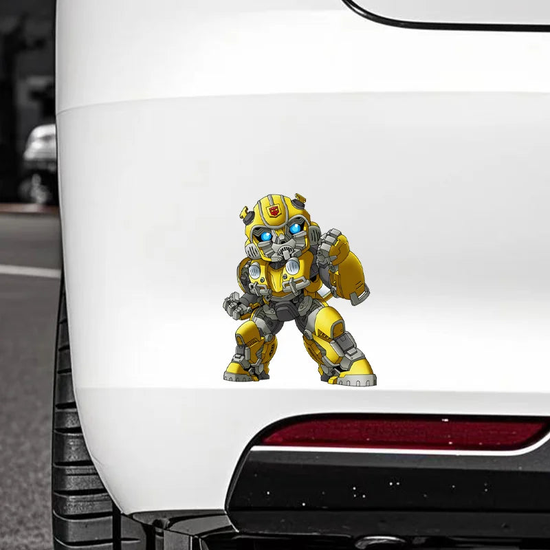 Transformers-UV-Aufkleber Bumblebee — Dreieckiger Aufkleber für die Autoscheibe