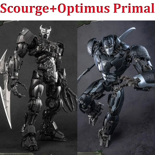 Transformers-Figuren-Duo Scourge & Optimus Primal – Ultimative Schlacht AMK