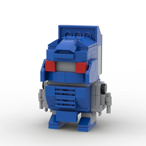 Transformers-Figur Pipes Chibi – Blauer Brick mit roter Visierscheibe, Autobot-Minibot