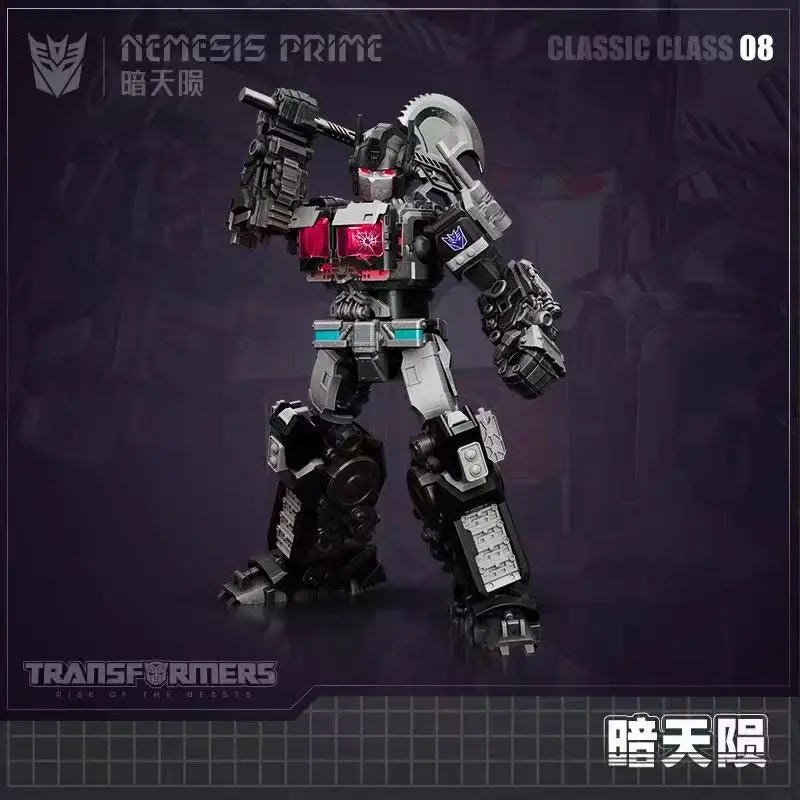 Transformers-Figur Nemesis Prime Blokees Beyond — Movie-7-Silhouette in Schwarz zum Zusammenbauen