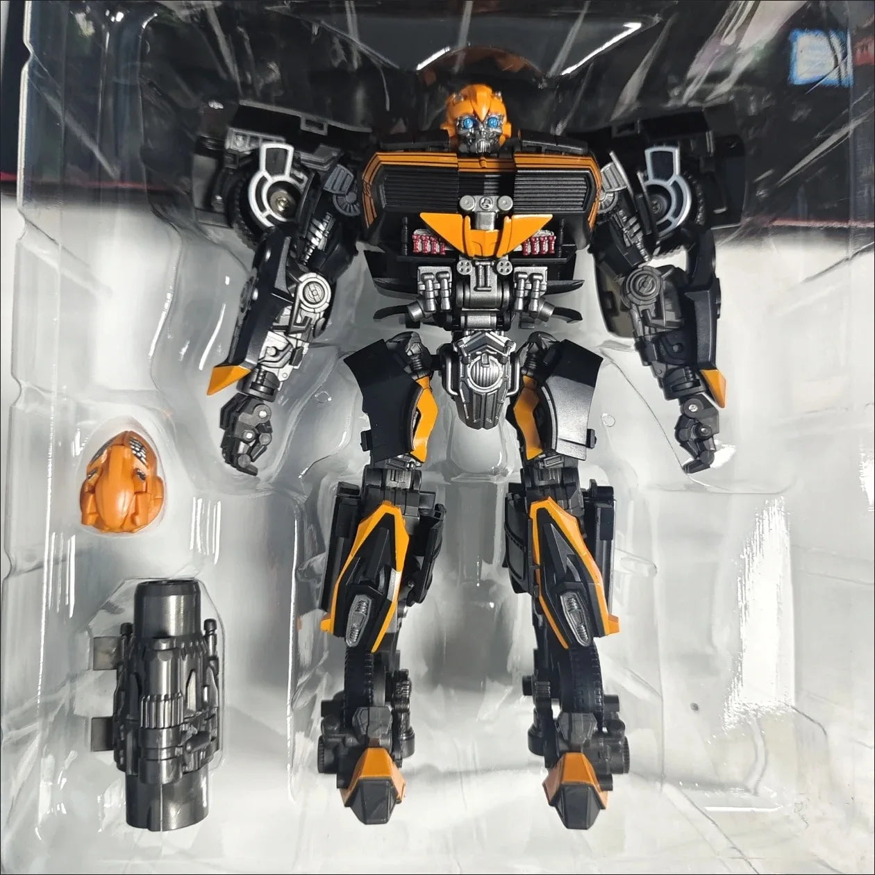 Transformers-Figur Bumblebee Black Bee TW1038 — Schwarze und orangefarbene Krieger-Edition
