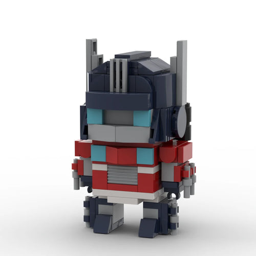 Transformers-Figur Orion Pax bewaffnet, IDW-Version – rot-blauer Brick-Roboter mit Gewehr