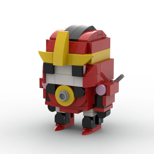 Transformers-Figur Kaon IDW-Version – robuster rot-goldener Brick-Büste