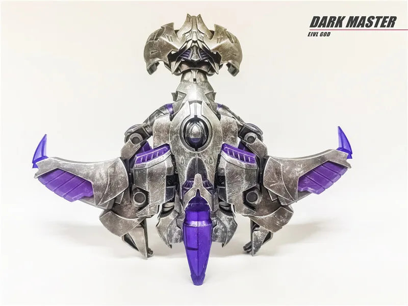Transformers-Megatron Dark Master APC — Beschädigte Prime-Version mit Kampfspuren