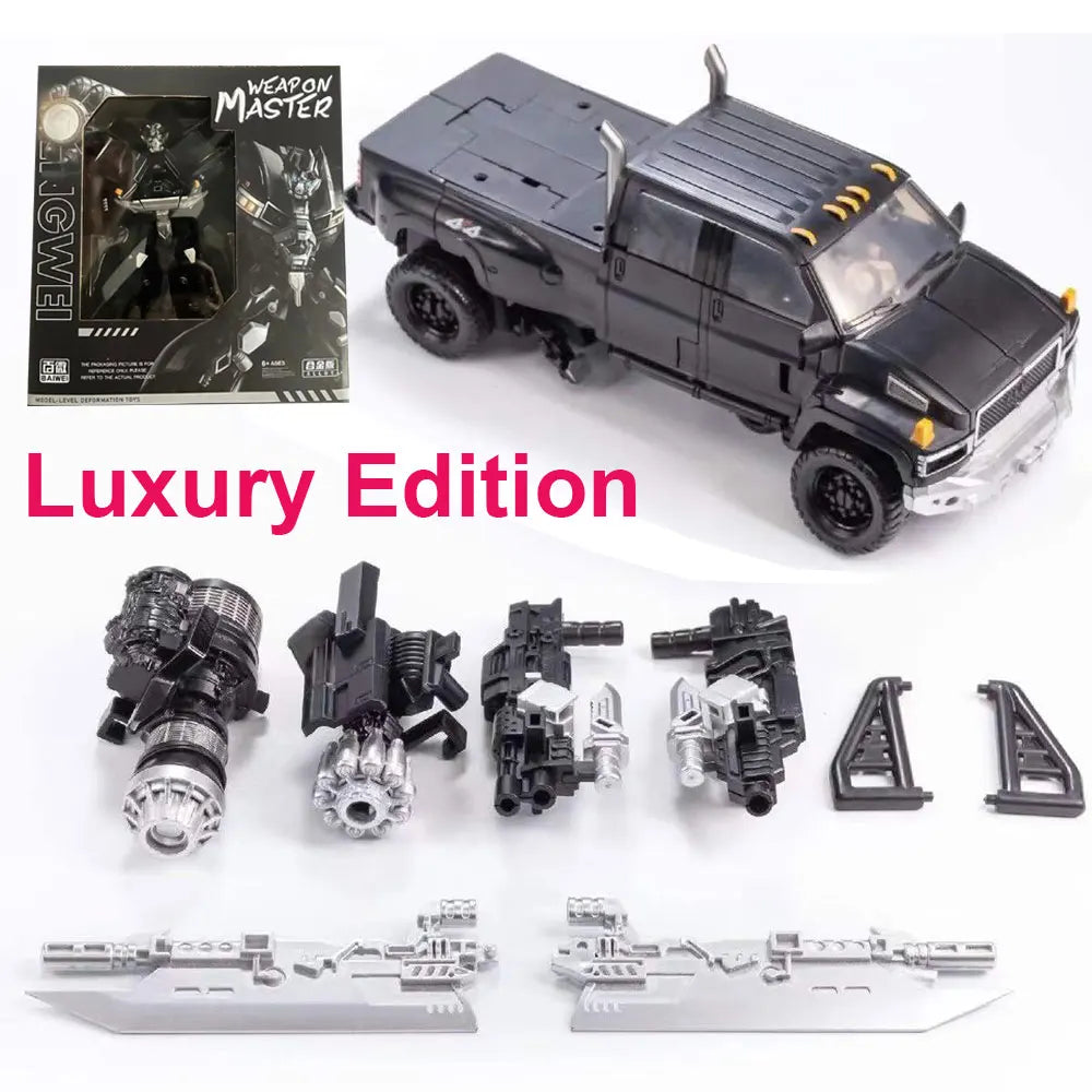 Transformers-Ironhide-Figur TW-1026 — Dunkle Legierung im Experten-Robotermodus