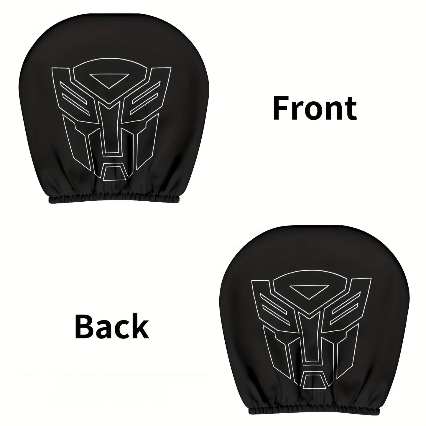 Transformers-Kopfstützenbezug mit Autobot — 2er-Set Sitzschutz fürs Auto