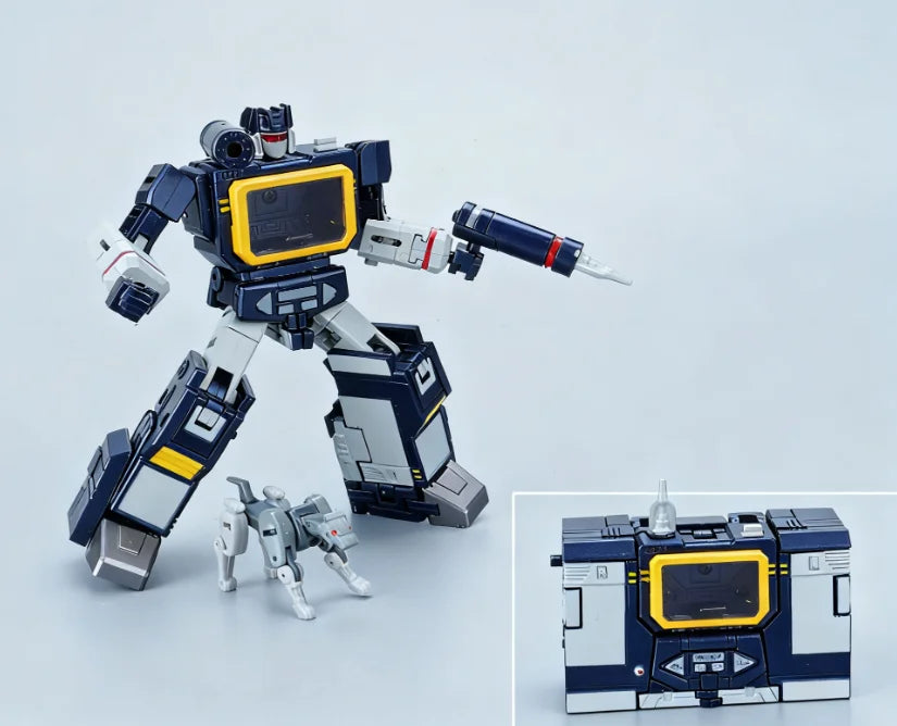 Transformers-Soundwave-Figur Newage H21 — Kleine KO-G1-Version mit integrierter Kassette