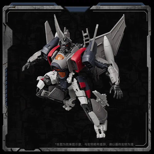 Transformers-Figur Blitzwing Triple Changer Beyond — Violett-weißer Panzer und Jäger